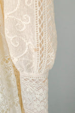 Load image into Gallery viewer, 1960s Maxi Dress Emma Domb Wedding Gown Lace S