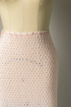 Load image into Gallery viewer, 1950s Ensemble Crochet Cotton Knit Skirt Top Set XS / S