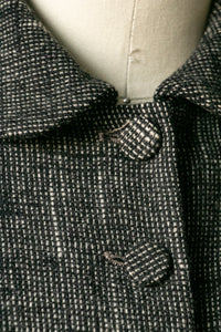 1950s Suit Jacket Fleck Wool Blazer S