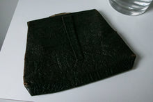 Load image into Gallery viewer, 1950s Purse Black Leather Deco Clutch Bag