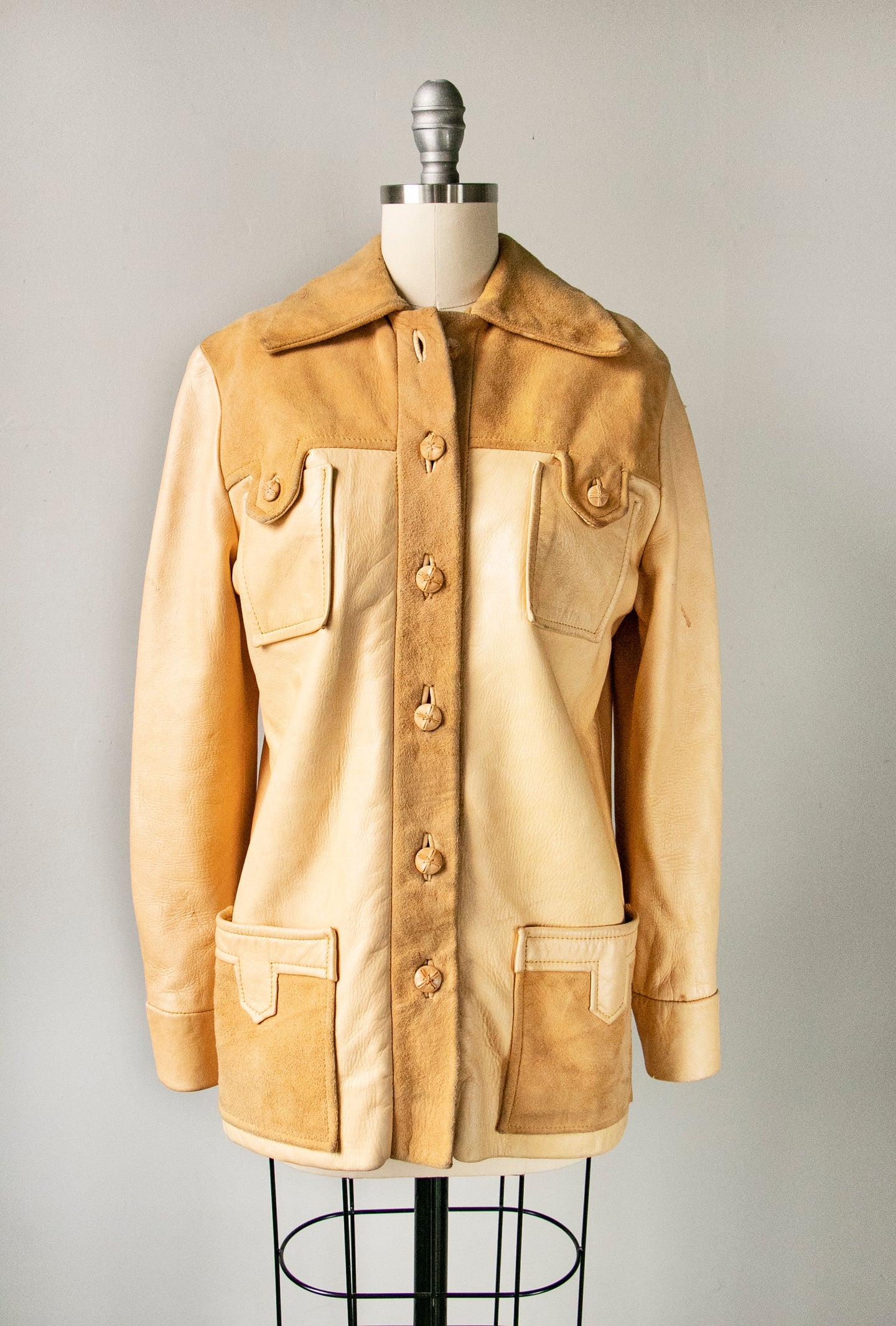 1960s Jacket Suede Buckskin XS