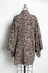 1960s Haori Rayon Japanese Jacket Robe