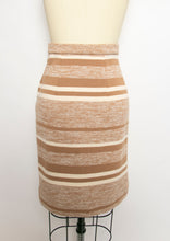 Load image into Gallery viewer, 1960s Pencil Skirt Wool Striped High Waist S