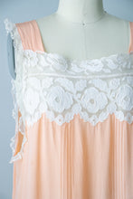 Load image into Gallery viewer, 1920s Silk Slip Lace Lounge Dress M