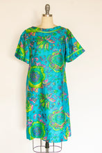 Load image into Gallery viewer, 1960s Dress Printed Cotton Shift M