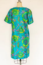 Load image into Gallery viewer, 1960s Dress Printed Cotton Shift M