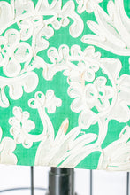 Load image into Gallery viewer, 1960s Dress Green Floral Cotton Cocktail M