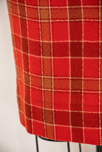 Load image into Gallery viewer, 1970s Pencil Skirt Wool Plaid S/XS