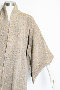 1960s Kimono Printed Rayon Japanese Robe