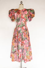 Load image into Gallery viewer, 1980s Dress Filipina Poof Sleeve Cotton S