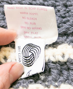 1980s Sweater Wool Hand Knit Irish