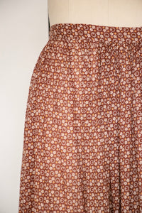 Antique Skirt 1920s Cotton Calico Petticoat M