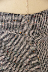 1970s Wool Full Skirt Fleck A-line XS