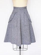 Load image into Gallery viewer, 1970s Wool Full Skirt Fleck A-line XS