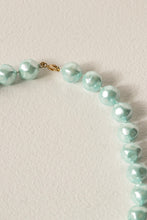 Load image into Gallery viewer, 1960s Necklace Blue Beaded Chunky Pearl Choker