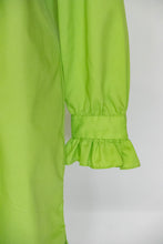 Load image into Gallery viewer, 1960s Shirt Dress Ruffle Shift M