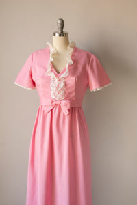 1970s Maxi Dress Pink Lorrie Deb S