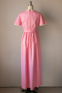 1970s Maxi Dress Pink Lorrie Deb S