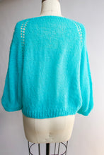 Load image into Gallery viewer, 1960s Sweater Mohair Wool Knit Cardigan M / L