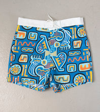 Load image into Gallery viewer, 1960s Shorts Printed Cotton Trunks S/ XS