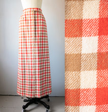 Load image into Gallery viewer, 1970s Maxi Skirt Pendleton Plaid Wool XS