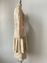 Load image into Gallery viewer, 1980s Silk Suit Albert Nipon Skirt Blouse S