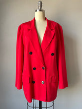 Load image into Gallery viewer, C D Blazer 1990s Red Suit Jacket M