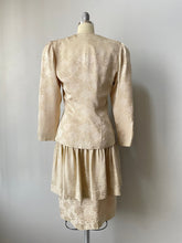 Load image into Gallery viewer, 1980s Silk Suit Albert Nipon Skirt Blouse S