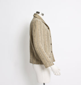 1960s PENDLETON Jacket Wool Tweed Mod Cropped Small