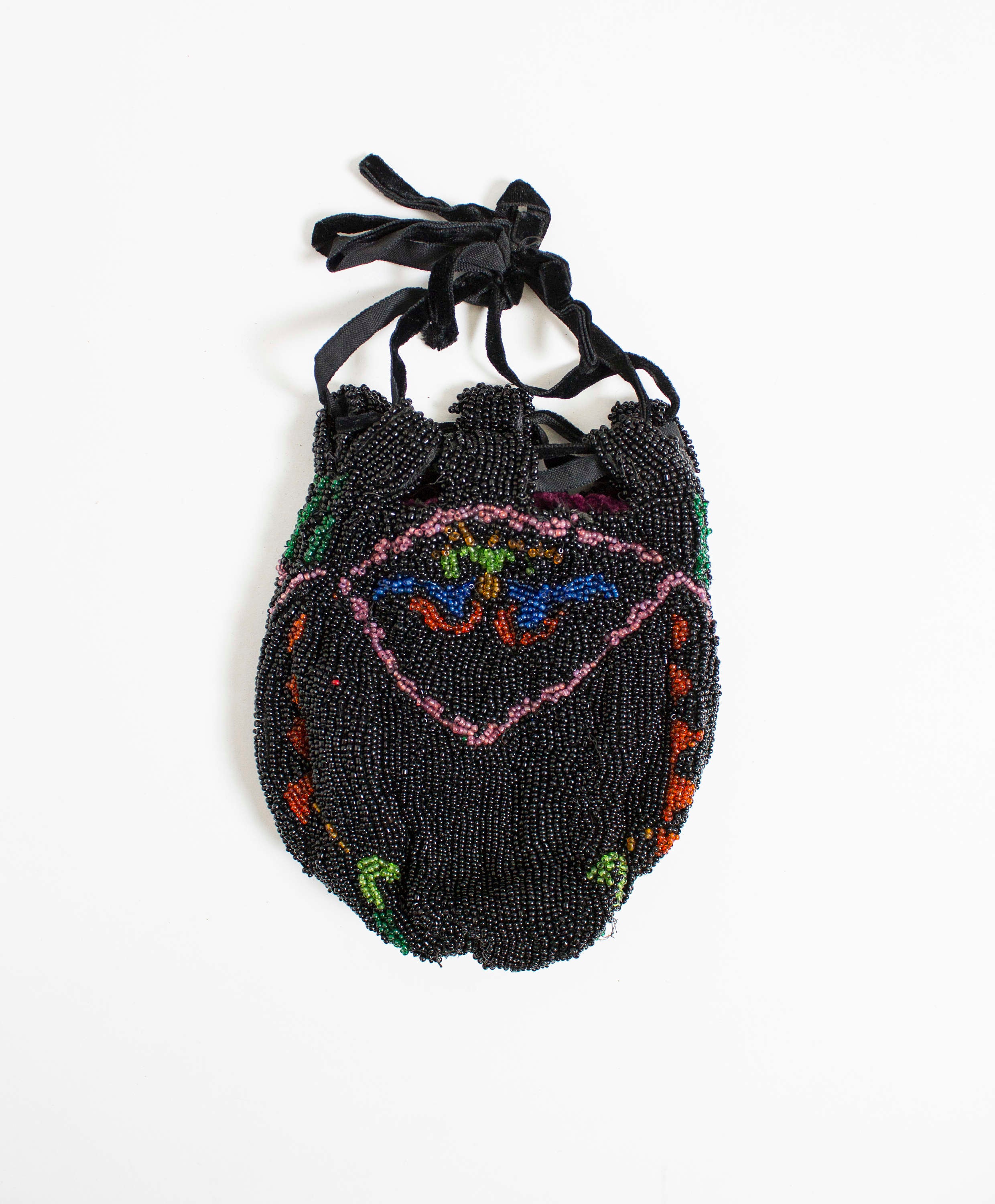 1920s Beaded Purse Art Deco Flapper  Bag
