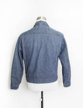 Load image into Gallery viewer, Vintage 1960s Selvage Denim Jacket Roebucks Nylon Lined Jean Jacket Medium