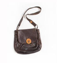 Load image into Gallery viewer, 1970s Boho Purse Brown Leather Artisan Bag