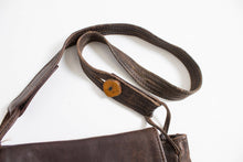 Load image into Gallery viewer, 1970s Boho Purse Brown Leather Artisan Bag