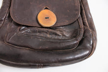 Load image into Gallery viewer, 1970s Boho Purse Brown Leather Artisan Bag