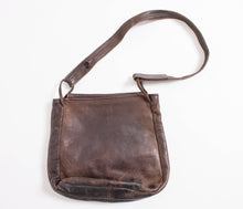 Load image into Gallery viewer, 1970s Boho Purse Brown Leather Artisan Bag