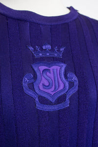 1980s  ST.JOHN Sweater Dress Wool Knit Small
