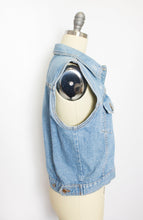 Load image into Gallery viewer, Bill Blass 1990s Denim Top Cropped  Blue Jean M S