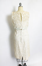 Load image into Gallery viewer, 1950s FRANK STARR Dress Lace Ivory Wiggle XS