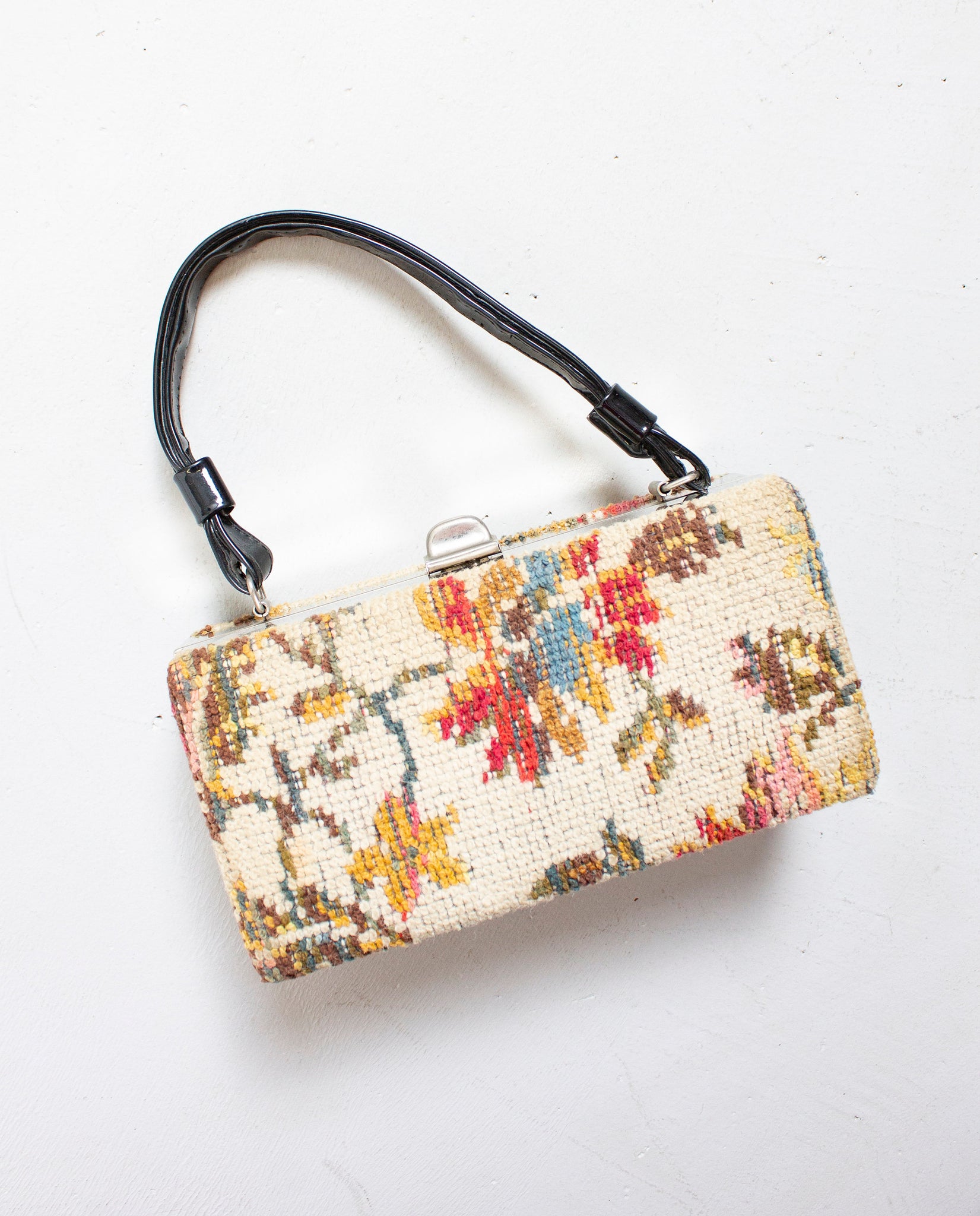 1960s Floral Beaded Handbag