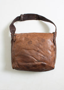 1970s Boho Bag Brown Patchwork Leather Artisan