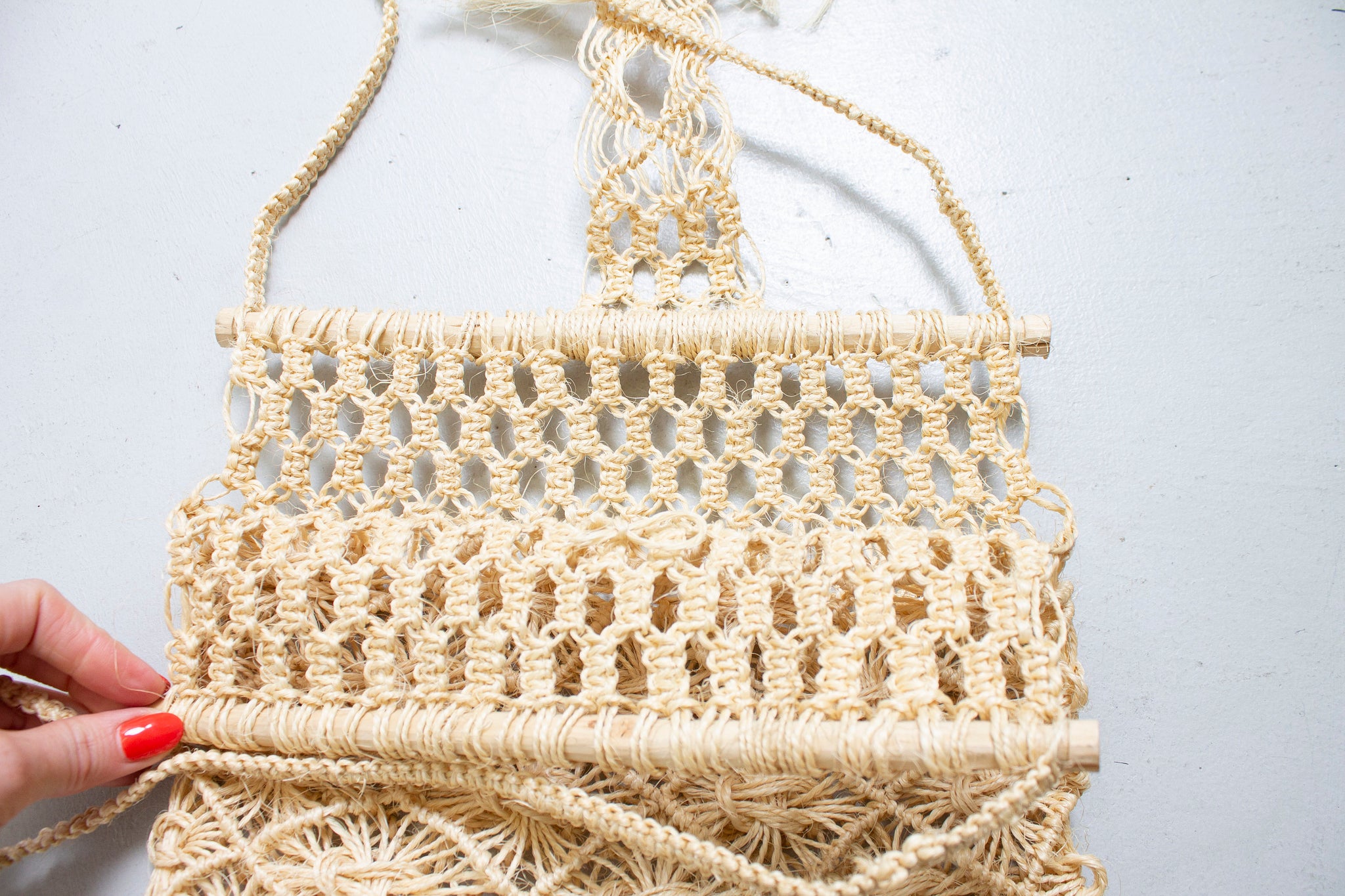 vintage 1970s macrame purse | Macrame purse, Handmade crochet bags, Purses