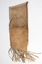 Load image into Gallery viewer, 1970s Suede FRINGE Boho Purse Leather Shoulder Bag