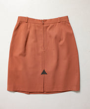Load image into Gallery viewer, GUCCI Skirt 1980s WOOL Brown Designer Small 80s
