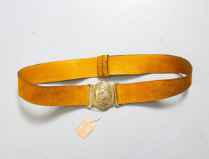Vintage Suede Belt Deadstock NOS Boho 1970s Large