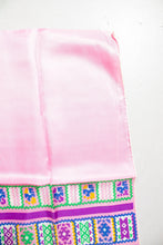 Load image into Gallery viewer, Vintage Silk Scarf Burmel Pink Japan Geometric Print