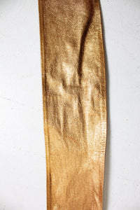 Vintage 1980s Belt Anne Klein Calderon Copper Metallic Leather Cinch Waist 80s Small