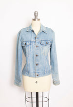 Load image into Gallery viewer, Vintage LEVI&#39;S Denim Jacket 1970s Hand Painted Bomber 70s Small S