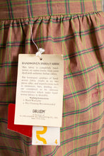 Load image into Gallery viewer, 1980s Full Skirt India Cotton Plaid NOS Unworn XS