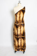 Load image into Gallery viewer, 1960s Burlesque Costume Faux Fur Long Dress XS