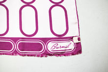 Load image into Gallery viewer, Vintage Silk Scarf Burmel DEADSTOCK Italy Long Pink Printed